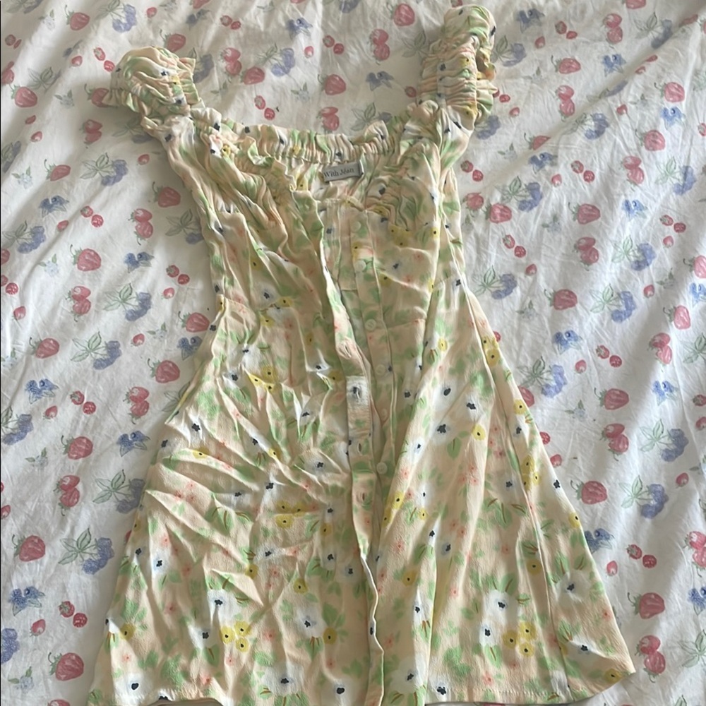 With Jean Floral Dress